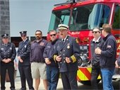 Chief Friedmann Thanks TC for New Fire Truck 