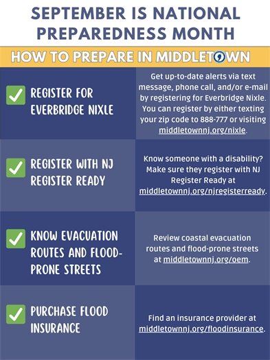 National Preparedness Month Tips