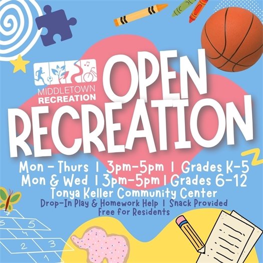 Middletown Recreation Open Recreation Graphic