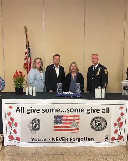 Group photo from POW/MIA service