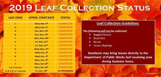 Leaf Collection Schedule 