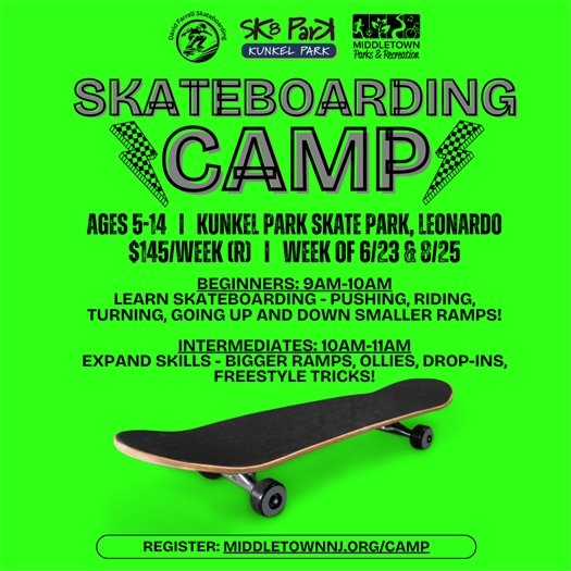 Middletown Parks & Recreation Skateboarding Camp