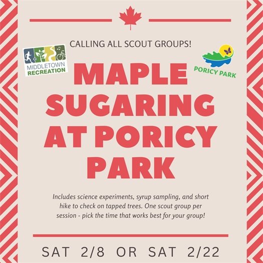 Middletown Recreation Maple Sugaring