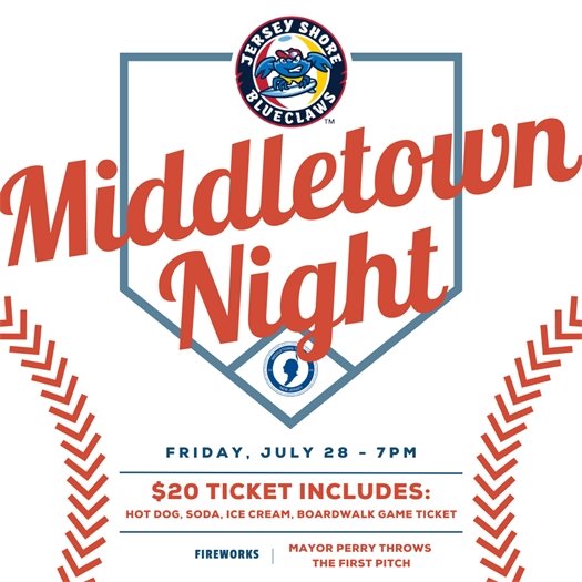 Middletown Night at the Jersey Shore BlueClaws
