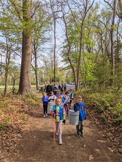 Picture of volunteers participating in our Earth Day Celebration
