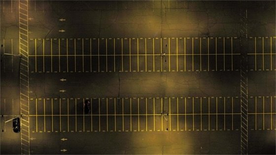 Photo of new parking spaces