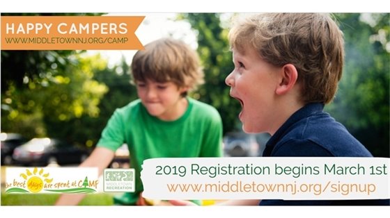Middletown Recreation 2019 Summer Camp Registration 
