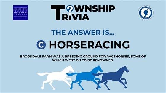 The answer is horseracing. Brookdale farm was a breeding ground for racehorses, some of which went on to be renowned.