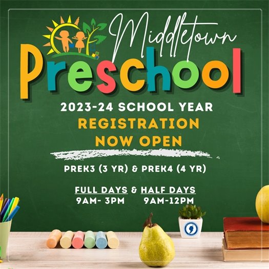 Middletown Preschool Registration 