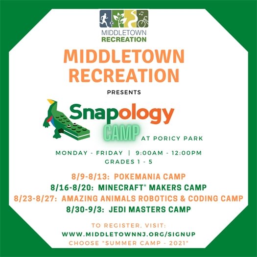 Snapology Camp at Poricy Park