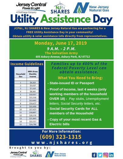 Utility Assistance Day- June 17th 