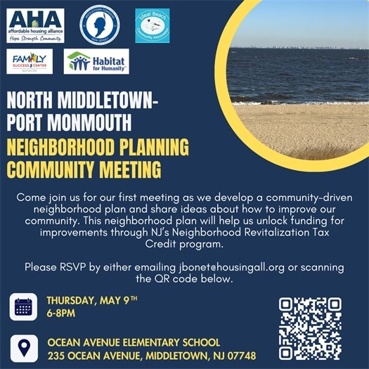 North Middletown-Port Monmouth Neighborhood Planning Community Meeting