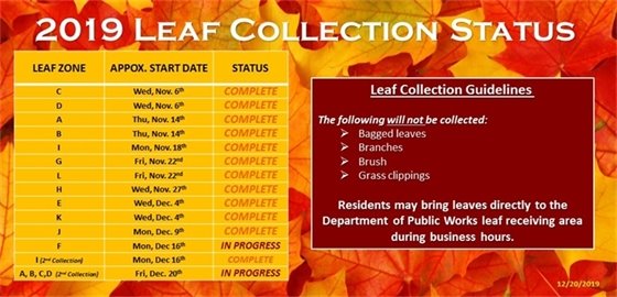 Leaf Collection Schedule 