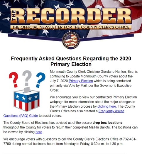 FAQ Primary 2020 Election 