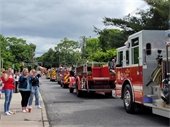 Fire truck at Memorial Day Parade