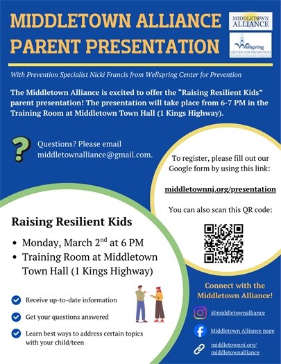 Middletown Alliance Parent Presentation