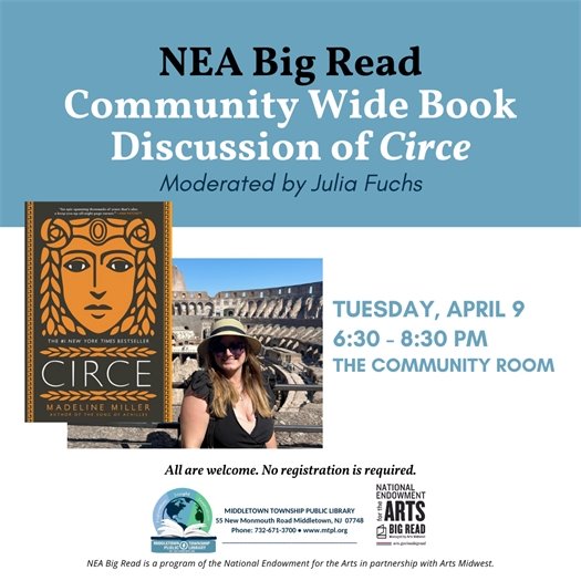 MTPL NEA Grant Book Discussion of Circe