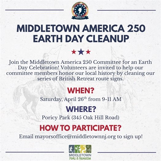 Middletown America 250 Earth Day Cleanup
