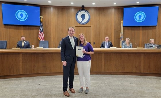 Photo of Mayor Tony Perry and Amy Nolan