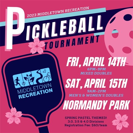Middletown Recreation Adult Pickleball Tournament