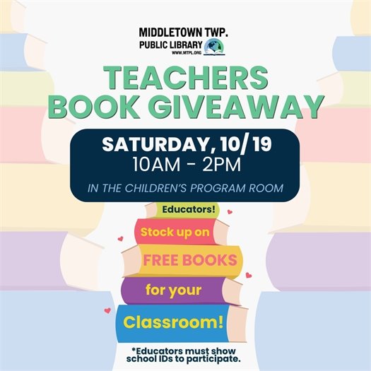 MTPL Teachers Book Giveaway