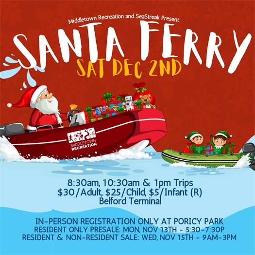 Middletown Recreation Santa Ferry