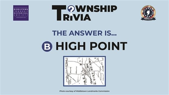 The answer is B) High Point.