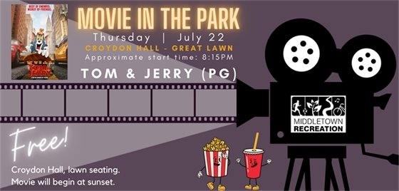 Sunset Movie in the Park on Thursday, 7/22