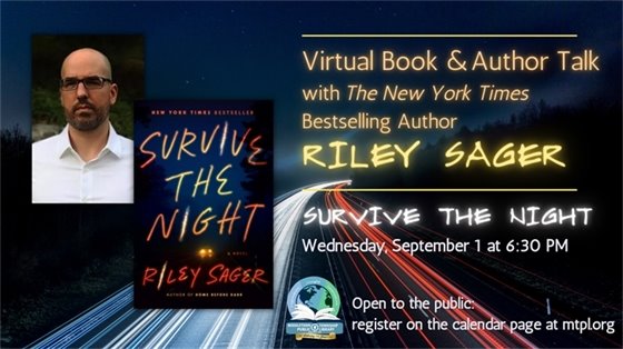 MTPL Riley Sager at 6:30 PM on 9/1