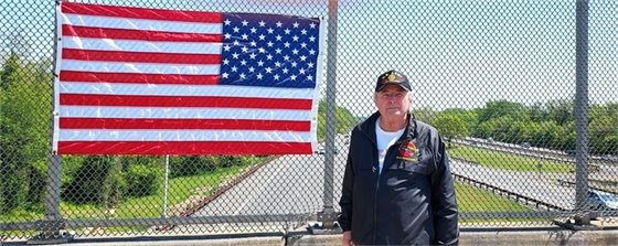 VAC member with flag