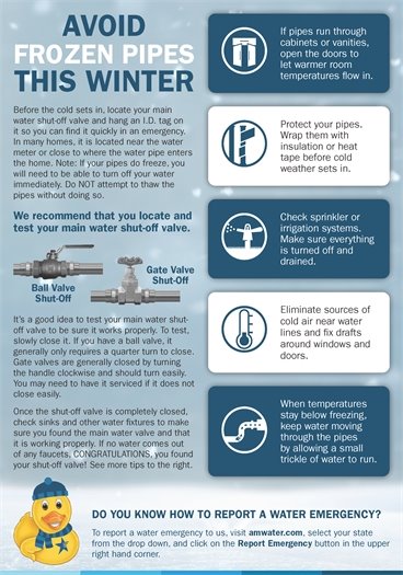 Avoid Frozen Pipes This Winter