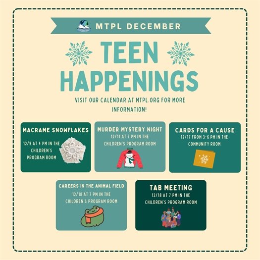 MTPL Teen Happenings
