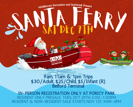 Santa Ferry Ride Newsflash
