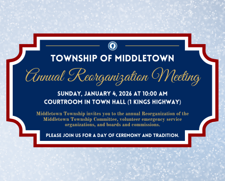The 2026 Annual Reorganization Meeting will be on Sunday, 1/4 at 10 AM.