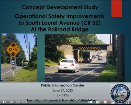 Screenshot of the South Laurel Avenue Bridge presentation