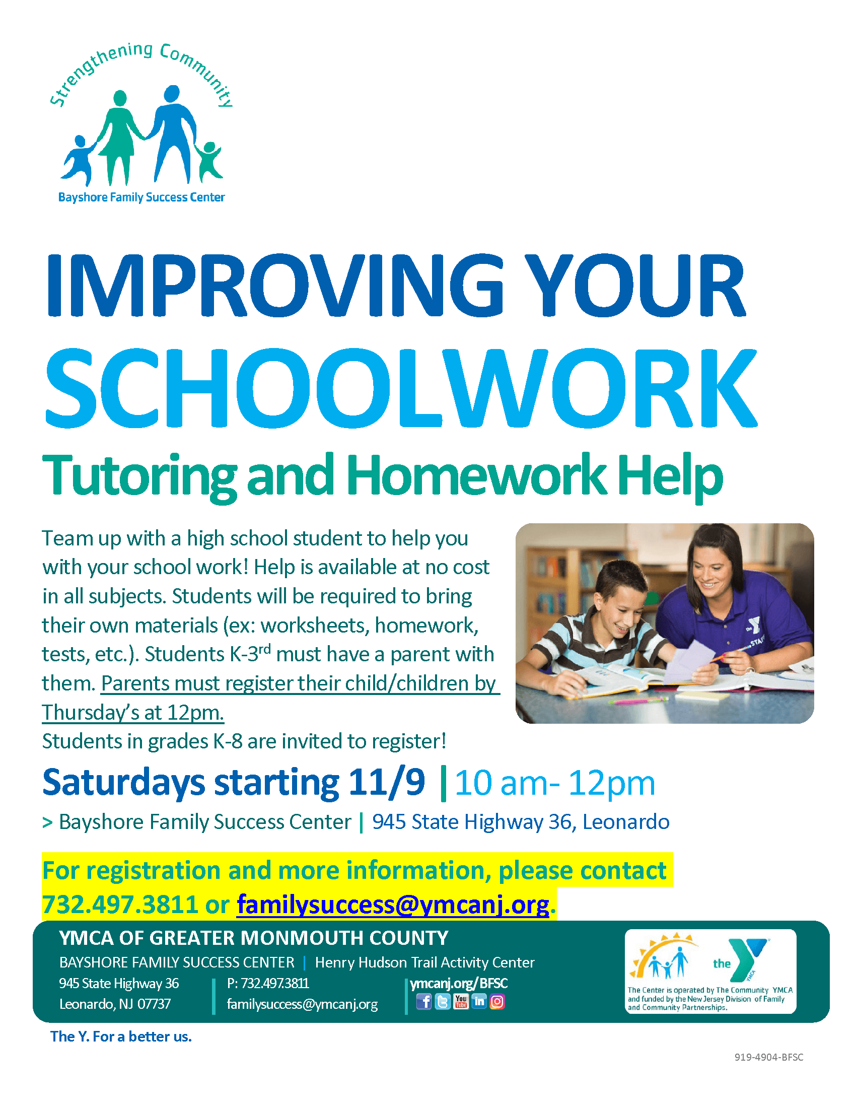 Bayshore Family Success Center Saturday Tutoring