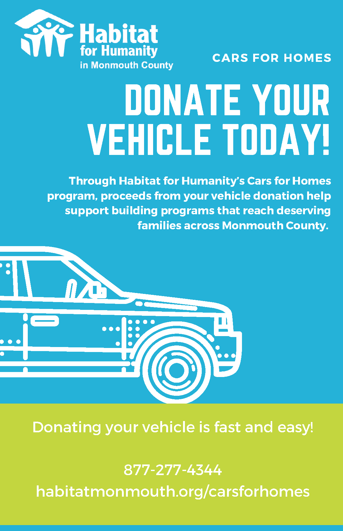 Habitat for Humanity Cars for Homes Flyer Opens in new window